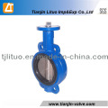 Valve papillon corps en fonte ductile avec tige Ss304